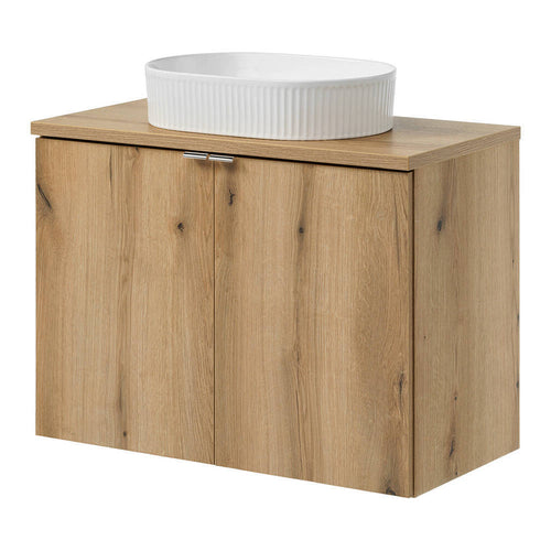 Lavabo Skelbolu con ante 80x71x40 cm [en.casa]