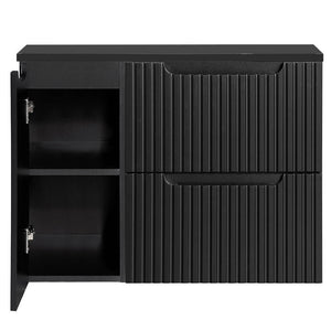 Mobile Sottolavabo da Parete NEWPORT con Cassetti e Armadietto [en.casa]