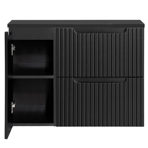 Mobile Sottolavabo da Parete NEWPORT con Cassetti e Armadietto [en.casa]