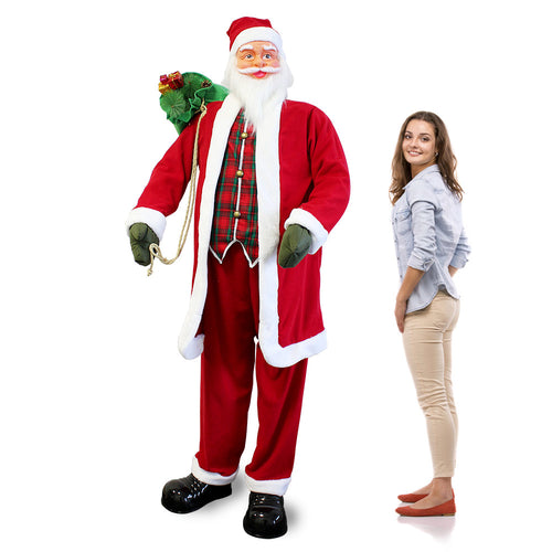 [lux.pro] Sagoma Babbo Natale (150 e 200 cm) che canta/balla